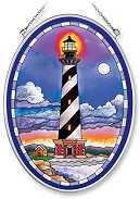 Hatteras Medium Oval Stained Glass