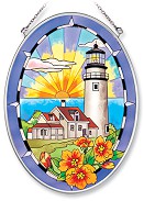 Cape Cod Medium Oval Stained Glass