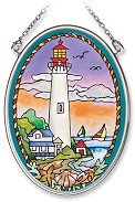 Cape May Small Oval Stained Glass