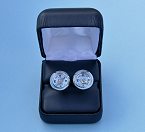 Stanley London Compass Cufflinks in Handsome Hinged Gift Box