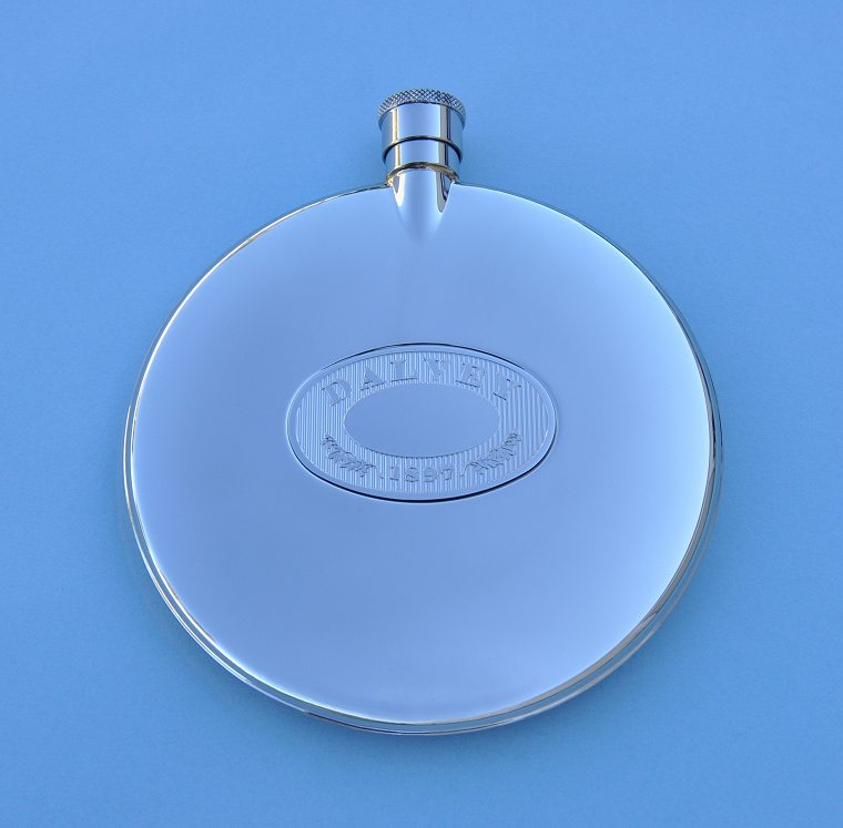 Front View of Grants of Dalvey Stainless Steel Flask with Cup