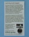 Francis Barker NATO 1605 Survival Compass on Instruction Card