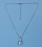Regular Size Sailboat Pendant with Chain