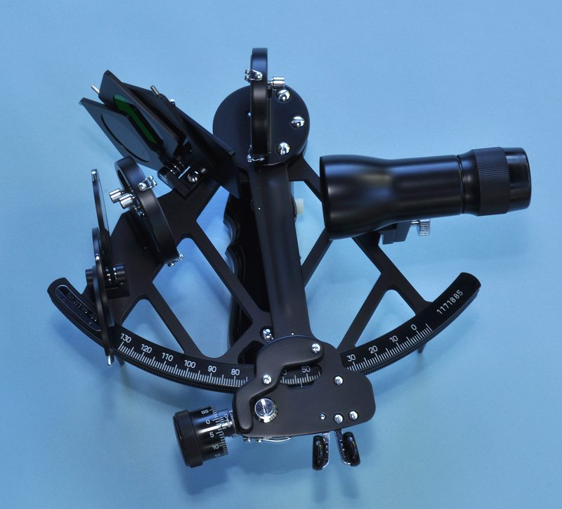 New Fully Calibrated Stanley London Mark 3 Sextant with 3.5 X 40 Telescope and Hardwood Case