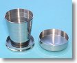 Small 2 oz. Stainless Steel Collapsible Drinking Cup with Lid