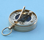 Copper and Brass Small Pocket Sundial