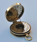 Copper and Brass Small Pocket Sundial