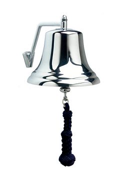 Weems and Plath 8 inch Chrome Ship's Bell 8000C