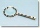 Handheld Antique Brass Magnifying Glass