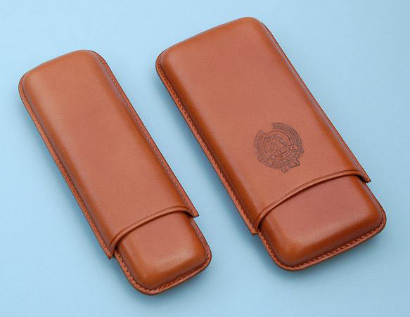Brown Leather Cigar Cases