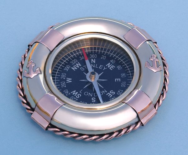 Life Ring Buoy Paperweight Compass