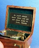Hardwood Case with Plaque as Seen in the Movie Message in a Bottle