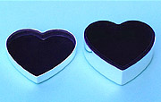 Medium  Heart Shaped Jewelry Box with Lid Off