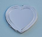 Back Side of Heart Shaped Compact Mirror