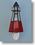 Lighthouse Stained Glass Night Light
