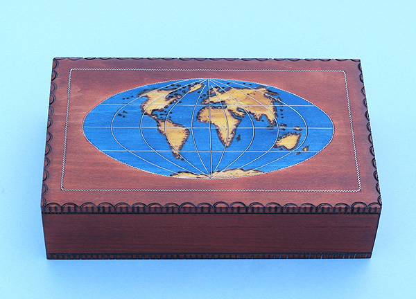 World Map Cartography Box