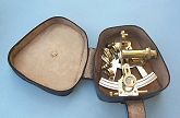 Sextant in leather case
